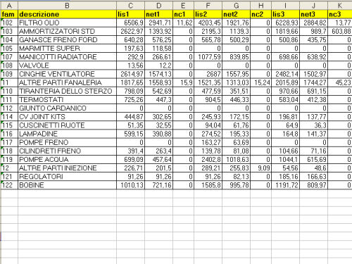 Esempio schema scarichi